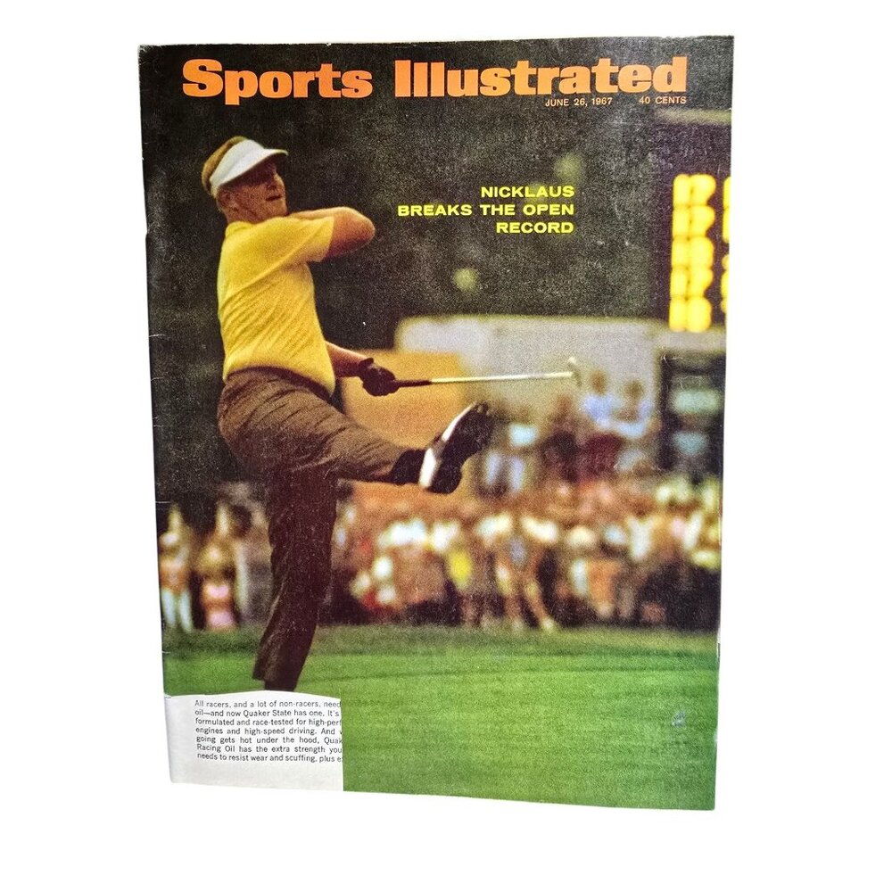 Vintage Sports Illustrated Magazine June 26 1967 Nicklaus Golf Record